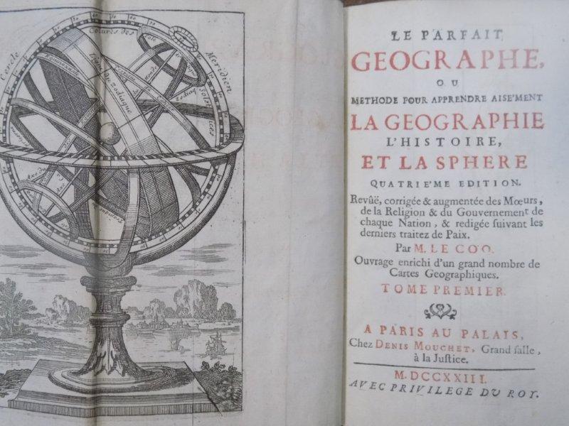 Le Parfait Geographe, Tom I 1723
