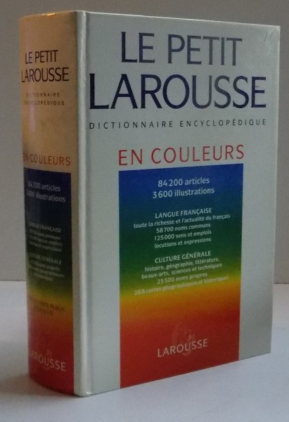 LE PETIT LAROUSSE , DICTIONNAIRE ENCYCLOPEDIQUE , EN COULEURS 84200 ARTICLES , 3600 ILLUSTRATIONS 288 CARTES , 1993
