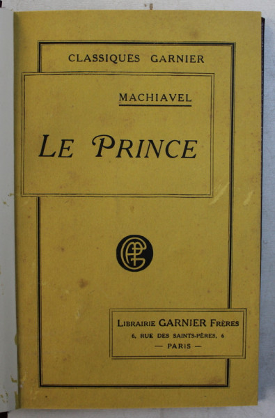 LE PRINCE par MACHIAVEL