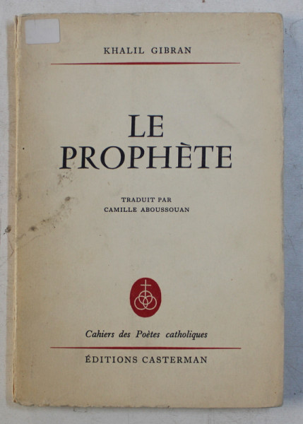 LE PROPHETE par KHALIL GIBRAN , 1959