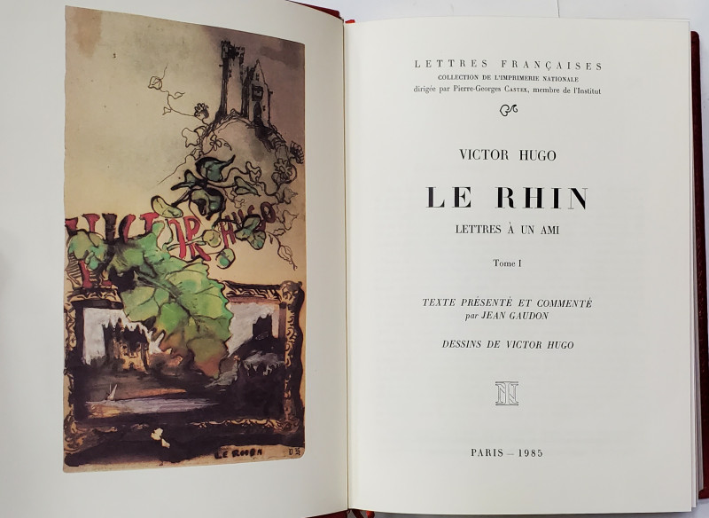 LE RHIN par Victor Hugo, dessins de Victor Hugo - Paris, 1985