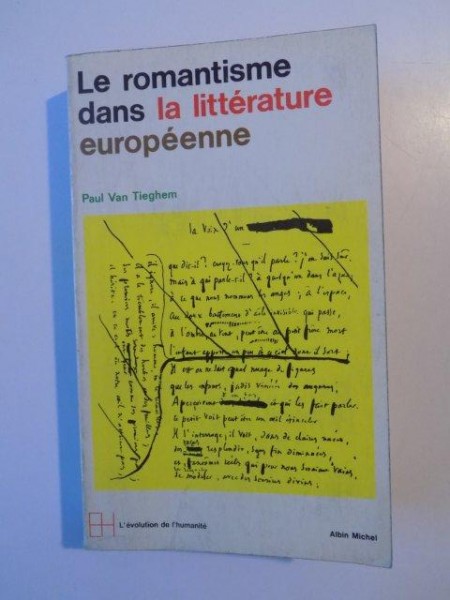 LE ROMANTISME DANS LA LITTERATURE EUROPEENNE de PAUL VAN TIEGHEM