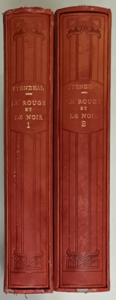LE ROUGE ET LE NOIR par STENDHAL , illustrations de ROGER LAISNE , VOLUMELE I - II , 1947, EDITIE BIBLIOFILA