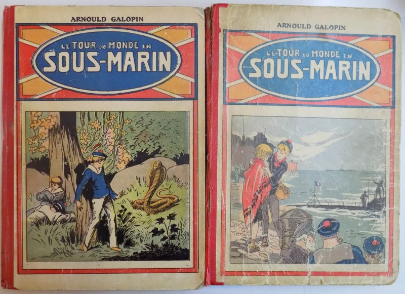 LE TOUR DU MONDE EN SOUS - MARIN, VOL. I - II de ARNOULD GALOPIN, 1926