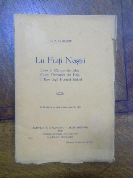 Leca Morariu, Lu Fratii Nostrii, Suceava 1928