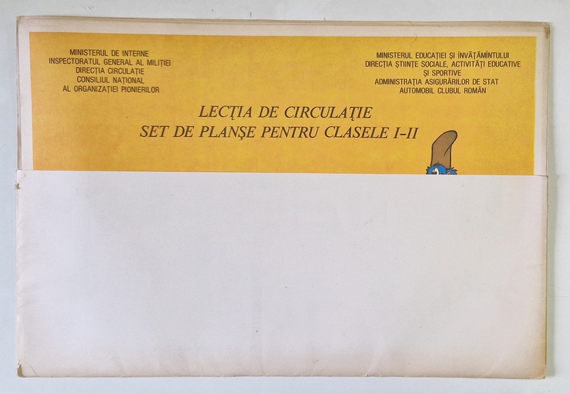 LECTIA DE CIRCULATIE , SET DE PLANSE PENTRU CLASELE I - II , lucrare coordonata de CONSTANTA STOICA si ION SERBANESCU ,