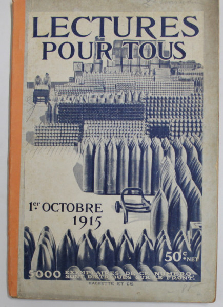 LECTURES POUR TOUS , MAGAZINE , 1er  OCTOBRE , 1915
