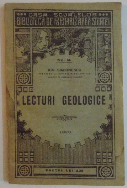 LECTURI GEOLOGICE de ION SIMIONESCU , NO. 14 , 1920