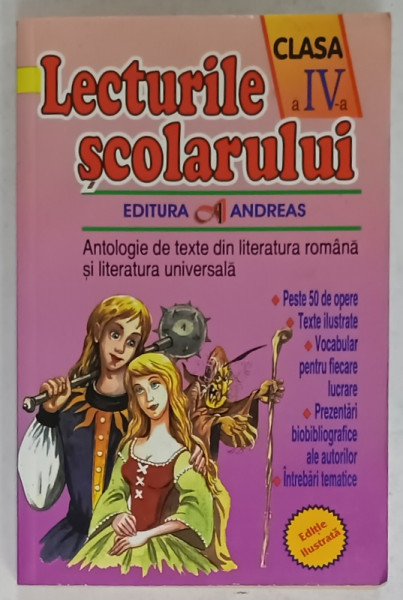 LECTURILE SCOLARULUI , CLASA A - IV-A , PESTE 50 DE OPERE , 2013