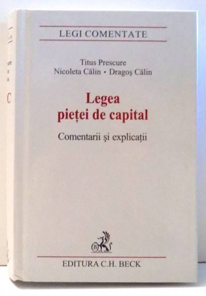 LEGEA PIETEI DE CAPITAL de TITUS PRESCURE , 2008