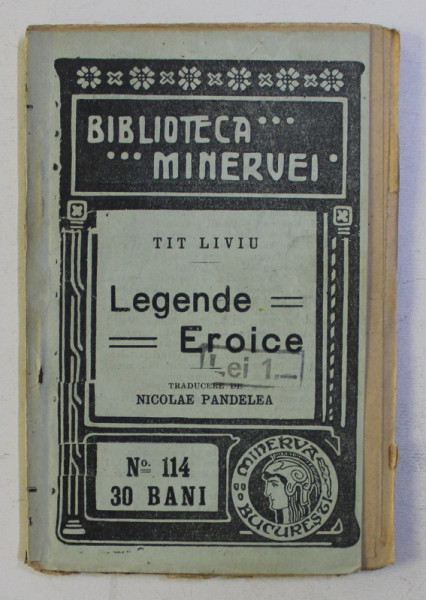LEGENDE EROICE de TIT LIVIU , 1911