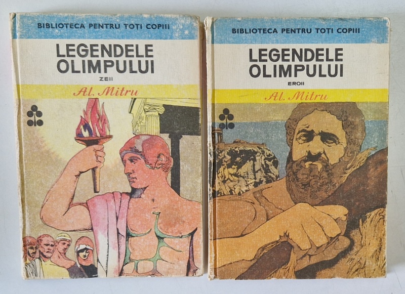 LEGENDELE OLIMPULUI de AL. MITRU , VOL. I-II , 1983 *COPERTA UZATA