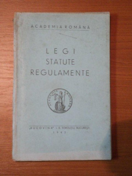 LEGI STATUTE REGULAMENTE, 1942