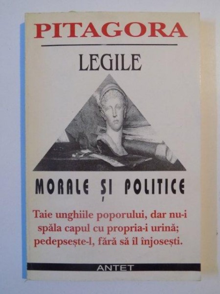 LEGILE MORALEI SI POLITICE de PITAGORA  * MICI DEFECTE COPERTA