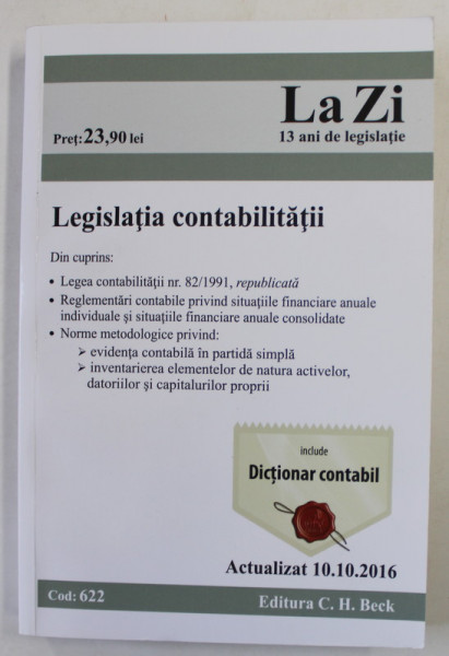 LEGISLATIA CONTABILITATII , 2016