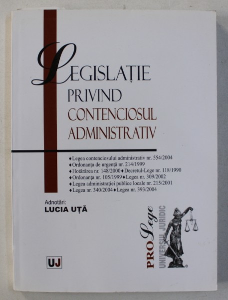 LEGISLATIE PRIVIND CONTENCIOSUL ADMINISTRATIV , 2006