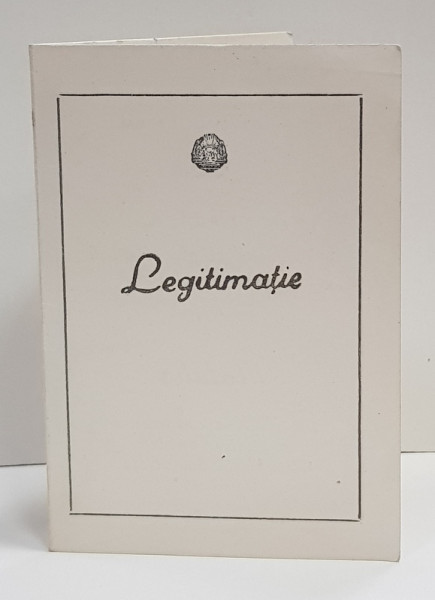 LEGITIMATIE PENTRU OFITER DECORAT , 1974