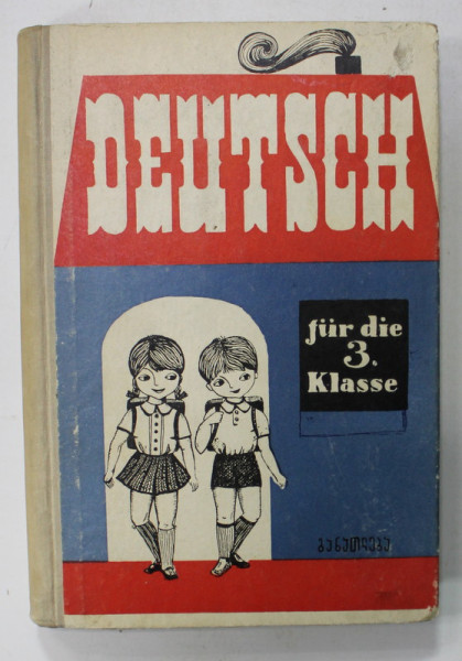 LEHRBUCH DER DEUTSCHEN SPRACHE FUR DIE III . KLASSE , MANUAL PENTRU ELEVII GEORGIENI , TEXT IJN GERMANA SI GEORGIANA , 1970