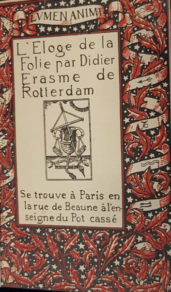 L"ELOGE DE LA FOLIE par DIDIER ERASME de ROTTERDAM - PARIS