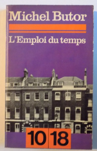 L`EMPLOI DU TEMPS de MICHEL BUTOR, 1957