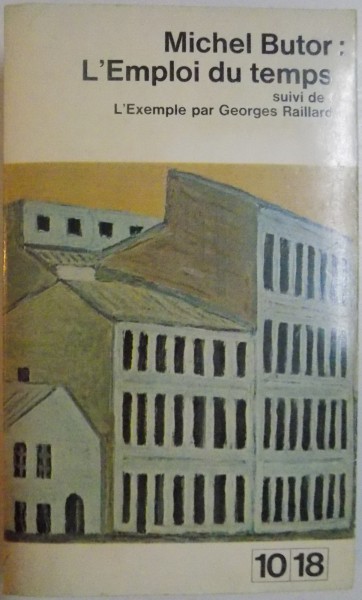L'EMPLOI DU TEMPS par MICHEL BUTOR , 1957