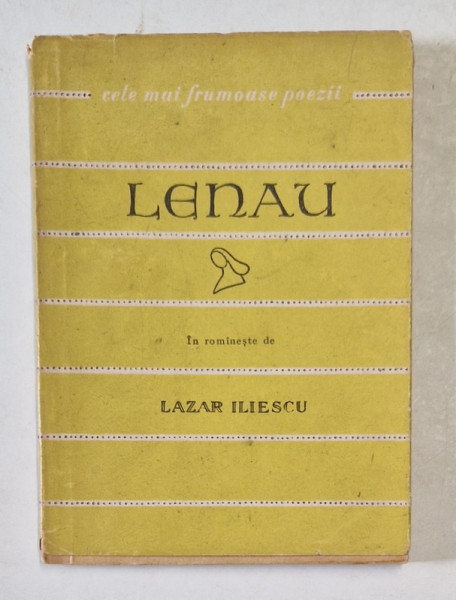 LENAU  - VERSURI ALESE  , COLECTIA ' CELE MAI FRUMOASE POEZII ' , 1957