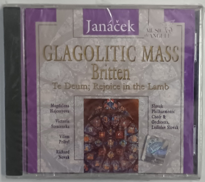 LEOS JANACEK , GLAGOLITIC MASS , BRITTEN , SLOVAK PHILARMONIC CHOIR and ORCHESTRA , CD AUDIO  SIGILAT , ANII '90