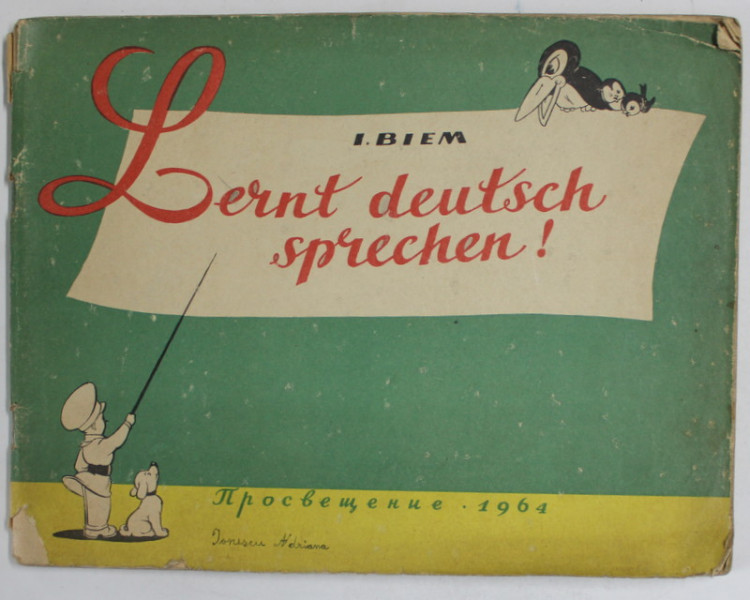 LERNT DEUTSCH SPRECHEN !  von I. BIEM , 1964 , TEXT IN LB, GERMANA