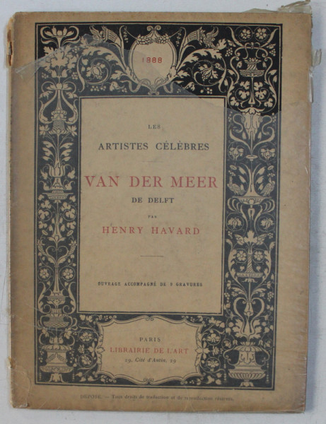 LES ARTISTES CELEBRES , VAN DER MEER DE DELFT par HENRY HAVARD