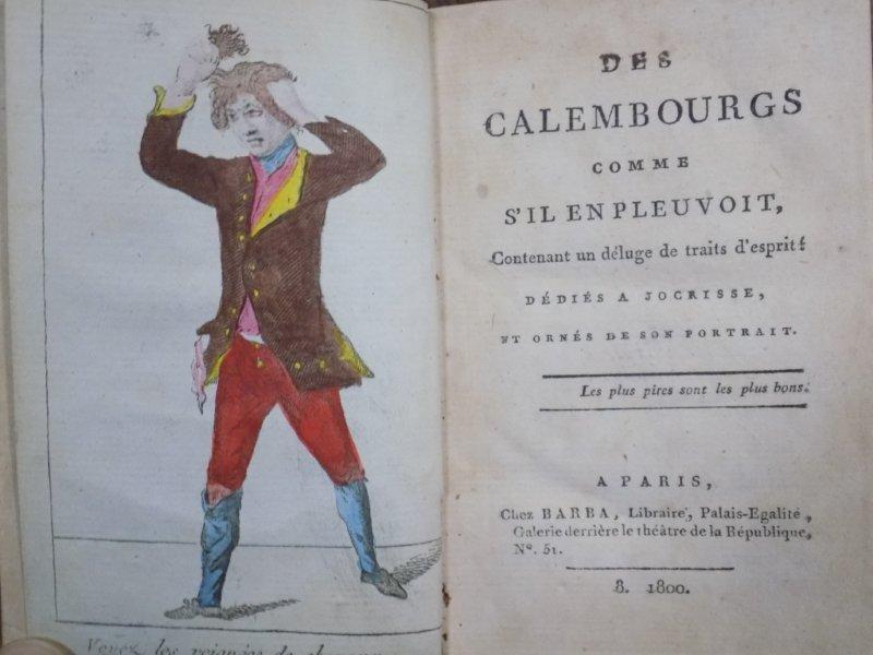 Les Calembourgs comme s'il en pleuvoit, Jocrisse, Paris 1800