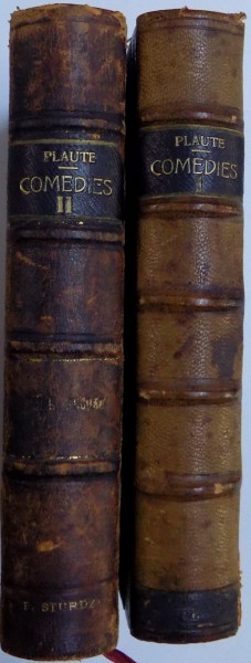 LES COMEDIES DE PLAUTE par E. SOMMER, PARIS, VOL I-II  1886