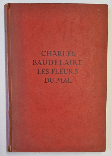 LES FLEURS DU MAL par CHARLES BAUDELAIRE , 1922