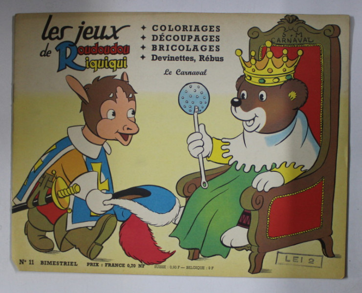 LES JEUX DE ROUDOUDOU  RIQUIQUI - BITRIMESTRIEL , NO .11 , 1961