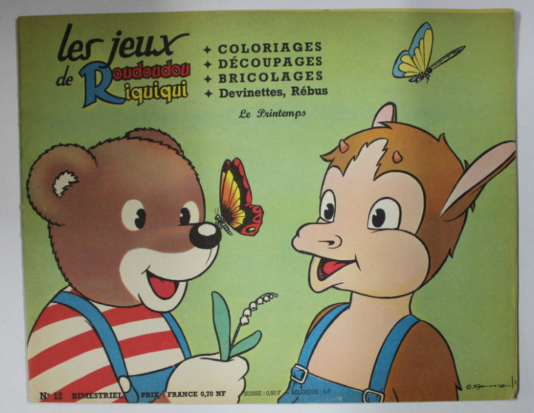 LES JEUX DE ROUDOUDOU  RIQUIQUI - BITRIMESTRIEL , NO .12  , 1961