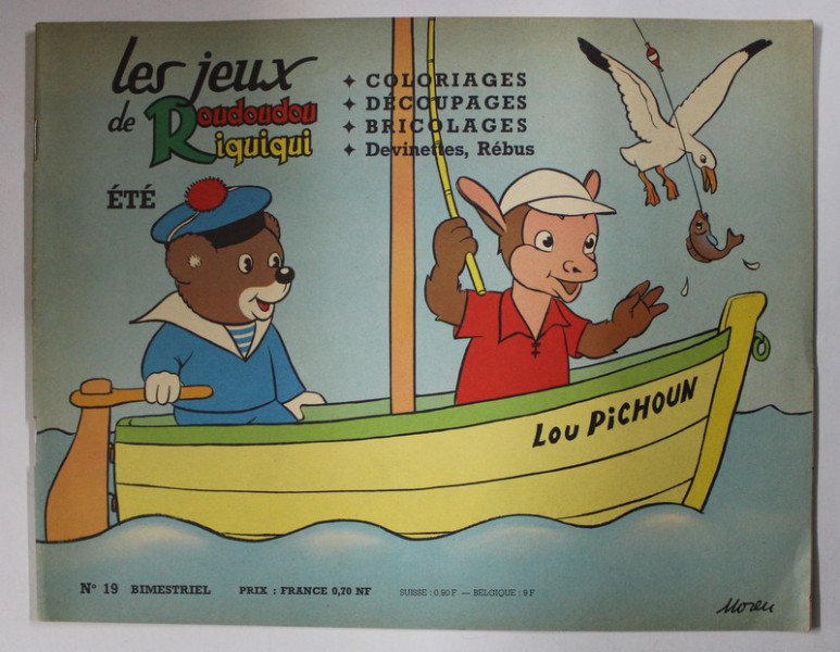LES JEUX DE ROUDOUDOU  RIQUIQUI - BITRIMESTRIEL , NO .19 , 1962