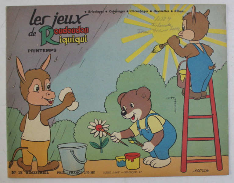 LES JEUX DE ROUDOUDOU  RIQUIQUI -  PRINTEMPS , NO . 18 , 1962