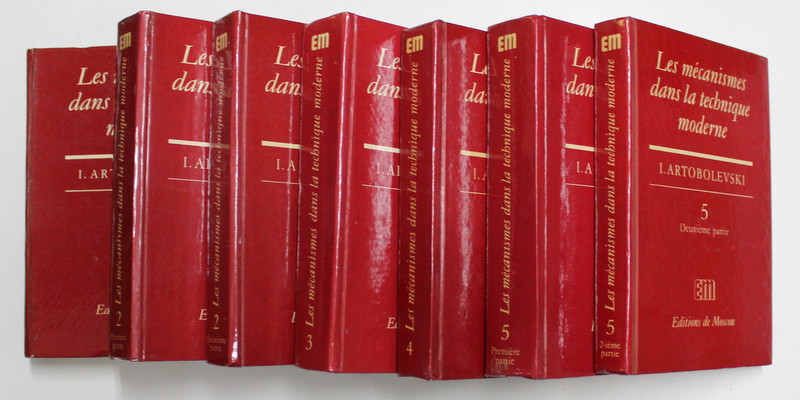 LES MECANISMES DANS LA TECHNIQUE MODERNE , TOMES I - V par I. ARTOBOLEVSKI , 1975