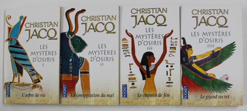LES MYSTERES D 'OSIRIS par CHRISTIAN JACQ , TOME I - IV , 2003