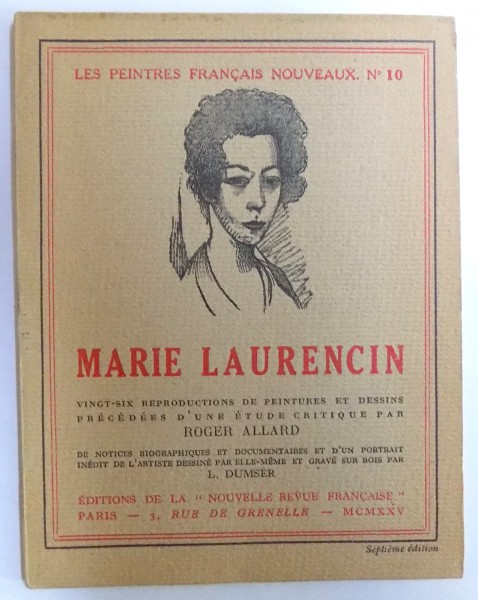 LES PEINTRES FRANCAIS NOUVEAUX NO 10, MARIE LAURENCIN