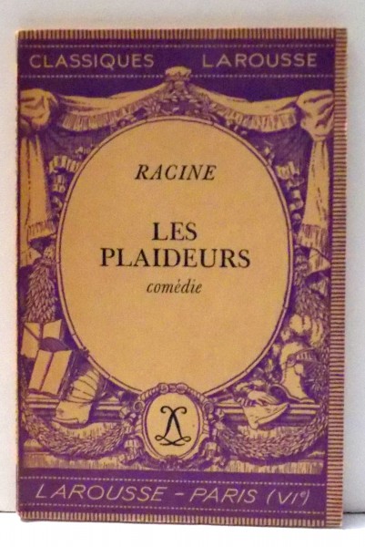 LES PLAIDEURS par RACINE , 1935