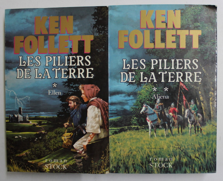 LES PLIERS DE LA TERRE par KEN FOLLETT , TOME I - II , 1990