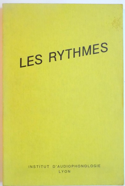 LES RYTHMES de PIERRE MOUNIER-KUHN et JEAN CLAUDE LAFON, 1968