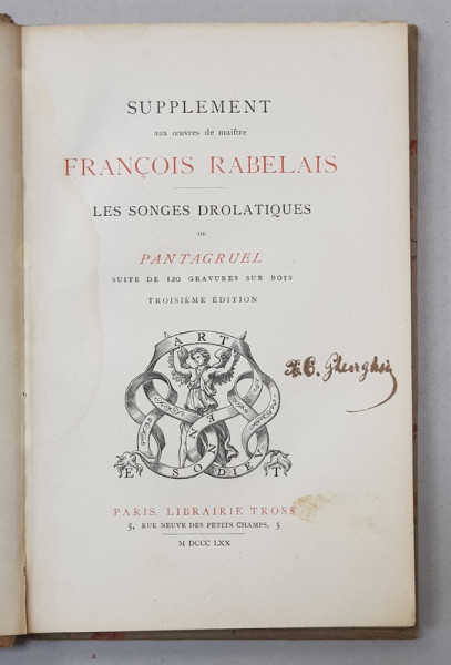 LES SONGES DROLATIQUUES DE PANTAGRUEL par FRANCOIS RABELAIS , 120 GRAVURE SUR BOIS , 1870