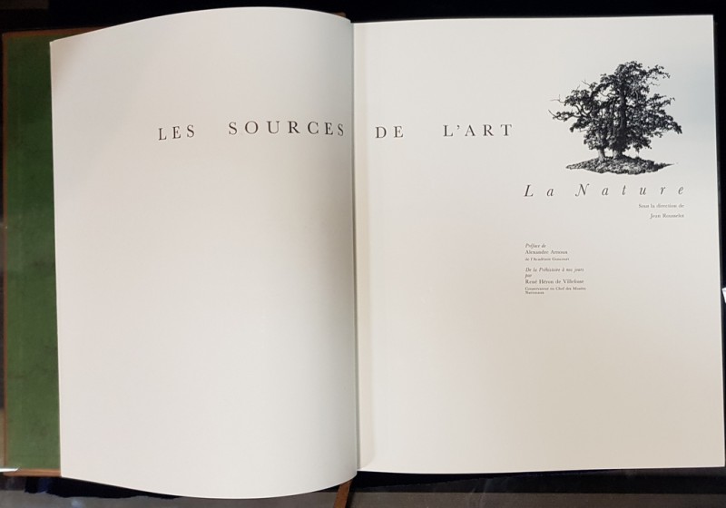 LES SOURCES DE L'ART La Nature de JEAN ROUSSELOT - PARIS, 1968