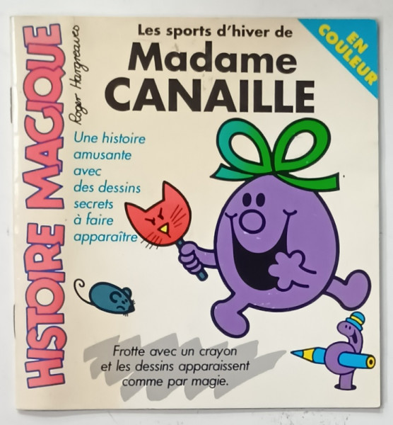 LES SPORTS D 'HIVER DE MADAME CANAILLE par ROGER HARGREAVES , 1995