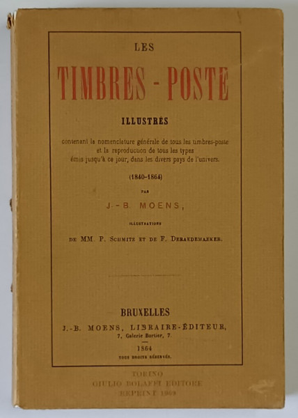 LES TIMBRES - POSTE , ILLUSTRES , 1840 - 1864 par J. - B. MOENS , 1864