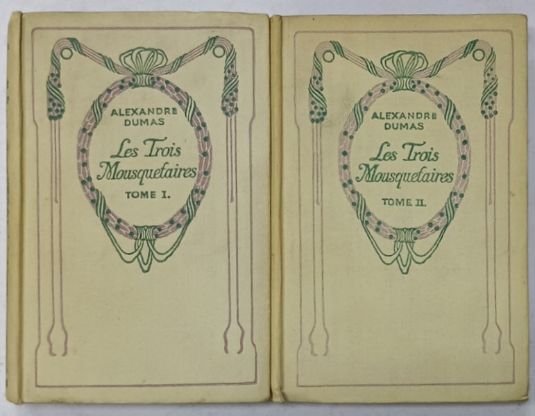 LES TROIS MOUSQUETAIRES par ALEXANDRE DUMAS , VOLUMELE I - II , CCA. 1900