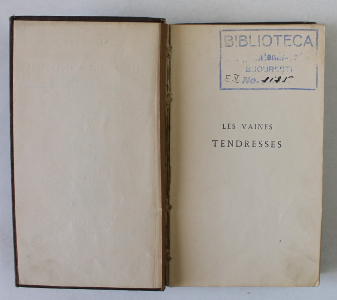 LES VAINES TENDRESSES par SULLY PRUDHOMME  , 1926