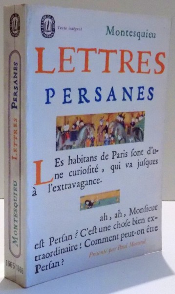 LETTRES PERSANES de MONTESQUIEU , 1966