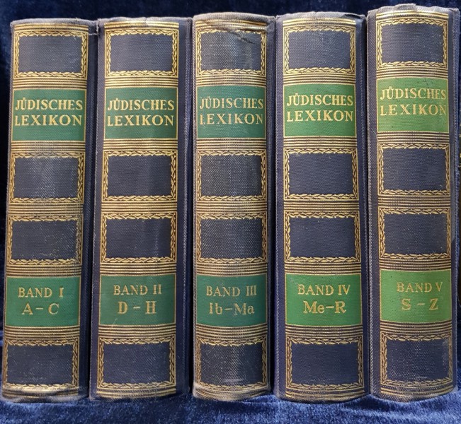 LEXICON IUDAIC de DR. GEORG HERLITZ si DR. BRUNO KIRSCHNER, 5 VOL - BERLIN, 1927